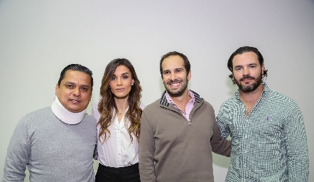  José Fortunato, Gemma Loredo, José Martin Alba y Luis Antonio Mahbub.