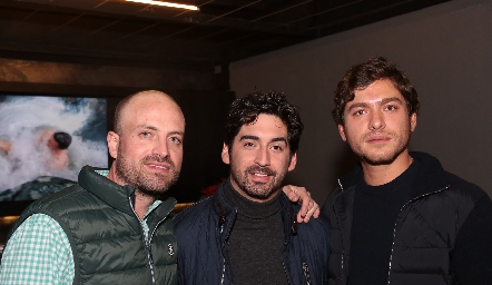 José Gómez, Mauricio Abularach y Andrew Delgado.