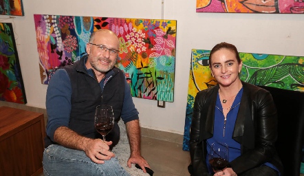  Marcos Algara e Irene Loyo.