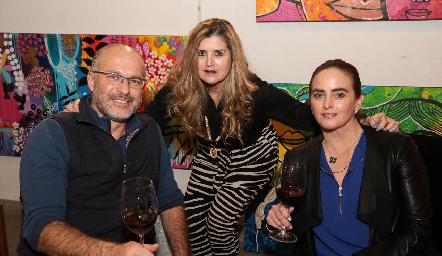  Marcos Algara, Silvia Foyo e Irene Loyo.
