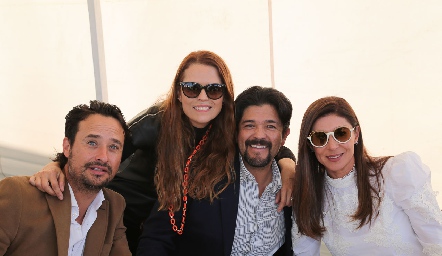  Jaime Valle, Ana Alvarado, Marcelo Lozano y Karina Hernández.