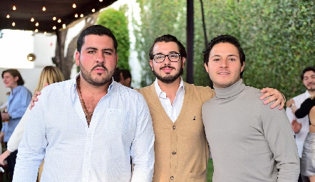  Emilio Gómez, Carlos Derbez y Alejandro Stevens.
