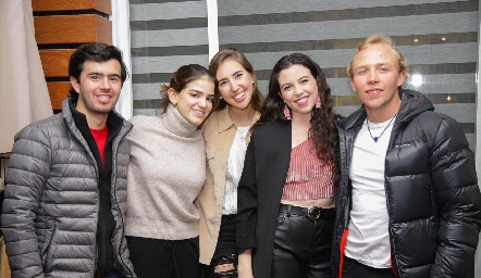  Andrés Espinosa, Margaret González, Adriana Almaguer, Paulina Cueto y Werner Heinze.