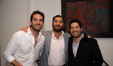  Ricardo Torres, Carlos Alvarado y Óscar Guerrero.