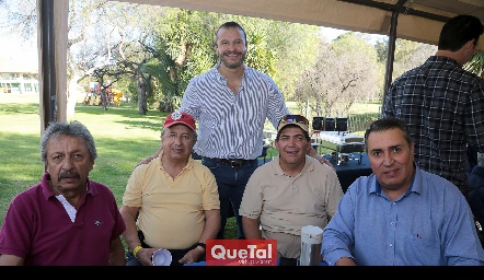  Eduardo Díaz de León, Fabián Espinosa, Marcelo González, Antonio Morales y Ricardo Espinosa.