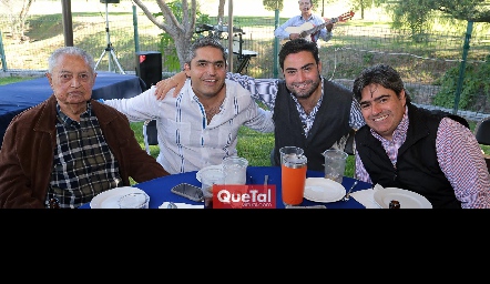  Chuy Díaz de León, Guillermo Espinosa, Jorge Leos y Francisco Leos.