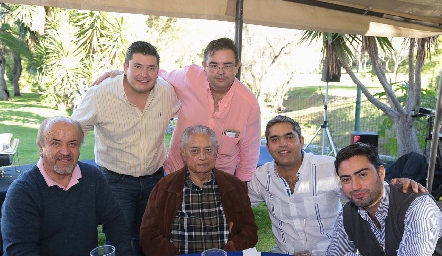  Juan Carlos Pérez, Jorge Leos, Guillermo Espinosa, Marco Antonio Díaz de León, Chito Espinosa y Juan Carlos Pérez.