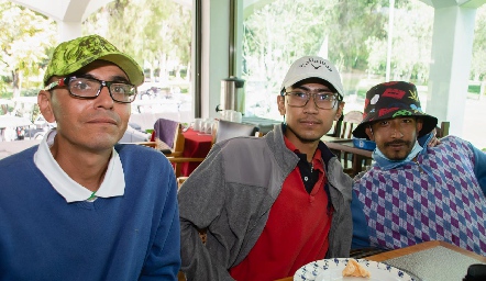  Ricardo Carrillo, Francisco Orta y Armando Montoya.