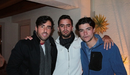  Alejandro Navarro, Diego Zepeda y José Madrigal.