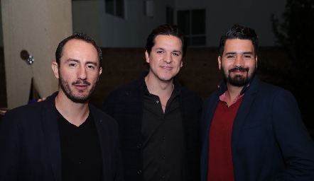  Poncho López, Pedro Lara y Mauricio Zendejas.