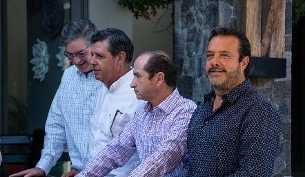 Andrés Bárcena, Carlos Malo, Rodak Palau y Juan Carlos de la Rosa.
