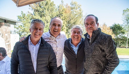  Jorge Gómez, Alejandro Navarro, Gerardo Córdova y Leo Martínez.