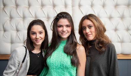 Marijo Álvarez, Veronica Hernández e Isabella Ortuño.