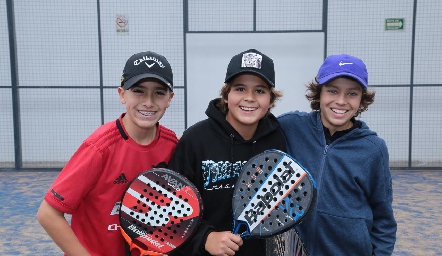  Mauricio Alcalde, Juan Pablo Wagner y Manuel Abella.