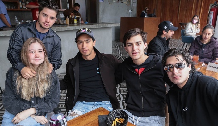  Carlos Hinse, Andrea López, Alejandro Siller, Víctor Lomelí y Cristian Faz.