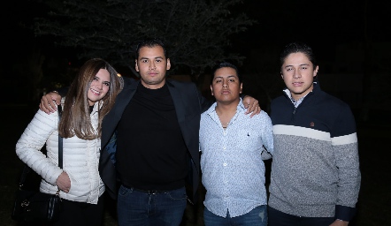  Jimena Téllez, X, Aldo Ramírez y Aldo Trujillo.