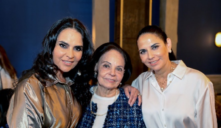  Marily de Tobías, Coco Espinosa de Leos y Malú de Morales.