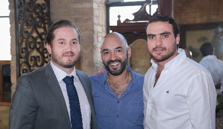  Pablo Torres, Alejandro del Castillo y Manuel Sáiz.