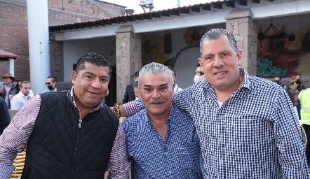  Toño Solís, Miguel Márquez y Salim Tame.