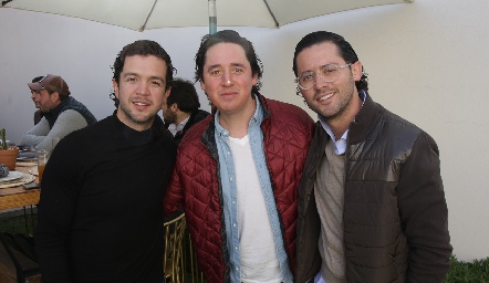  Daniel Granados, Adrián Muñiz y Abraham Salgado.