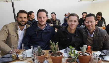  Iker Monsech, Rodrigo Ruiz, Franco Safont y Abraham Salgado.