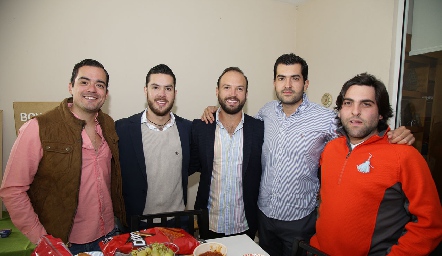  Jaime Lozano, Raúl Cosío, Armando Cosío, José Aguado y Antonio Esper.