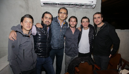  Santiago González, Rodolfo Ortega, Mauricio Sánchez, Felipe Palau, Santiago Guzmán y Manuel Sáiz.