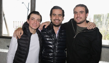  Santiago Guzmán, Rodolfo Ortega y Manuel Saiz.