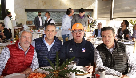  Jerónimo Gómez, Eduardo Espinosa, Jacobo Payán y Wicho Fernández.