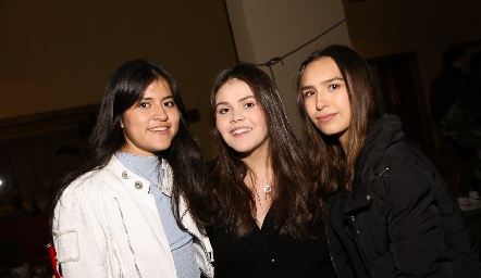  Ivana Gutiérrez, Marijó Nava y Jimena Noyola.