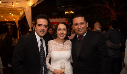 Luis Fernando Lárraga, María Canales y Luis Fernando Gámez.