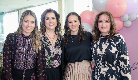  Cristina Kasis, Cristina Galán, Bárbara Mejía y Rosa María Maza.