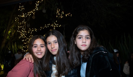 Sofía, Valeria y María Paula.