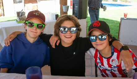  José Manuel, Juan Pablo y Rodrigo Gómez.