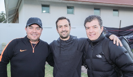  Pato Villalobos, Luis Manuel Abella y Javier Delgado.