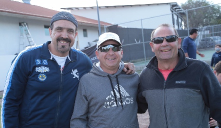  Claudio Valle, Carlos Heinze y Billy Heinze.