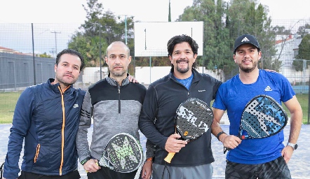  Javier Suárez, Alejandro Gutiérrez,  Marcelo Lozano y Fernando Navarro.