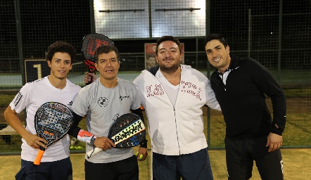  Marcelo Castillo, Javier Delgado, Andrés Anaya y Rubén Aboites.