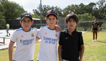 Diego Torres Muriel, Diego Carreras Torres y Andrés Mercado.