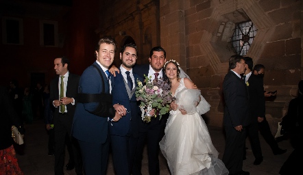  Gastón Lozano, Sebastián Villasana, Toro Gómez y Alejandra Ascanio.