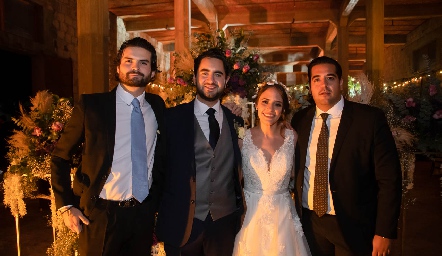 José Luis Ortega, Sebastián Villasana, Ale Ascanio y José Antonio Motilla.