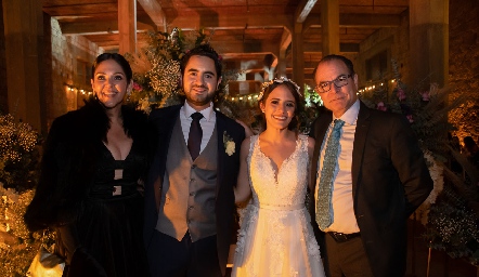  Patricia Rodríguez, Sebastián Villasana, Ale Ascanio y Fernando Torre.