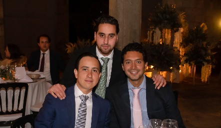  Andrés Siller, Jorge Puente y Diego Rodríguez.