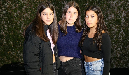  Carmina Güemes, Vanessa Elizondo e Isa Algara.