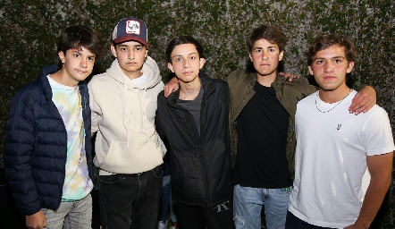  Alejandro Lozano,  José María de Anda, Ricardo Motilla, Mauricio Galván y Daniel Carreras.