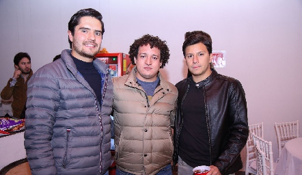  José Miguel Miranda, Alejandro Díaz y José Pablo Kasis.