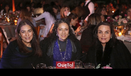  Verónica García, Patricia Arriaga y Adriana Díaz Infante.