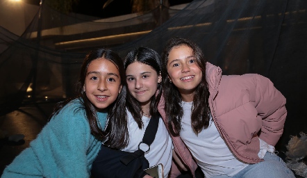  Sofía Toledo, Mariana Velis y Lourdes Lebrija.