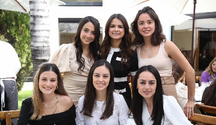  Fernanda Gouyonnet, Sofía Saucedo, Marijó Islas, Daniela Ríos, Martha Ricabar y Sofía Medina .