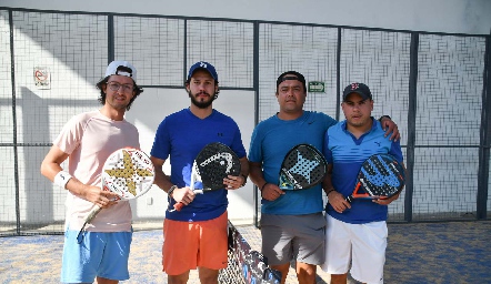César Pérez, Ricardo Ramírez, Santiago Gutiérrez y Alejandro Navarro.